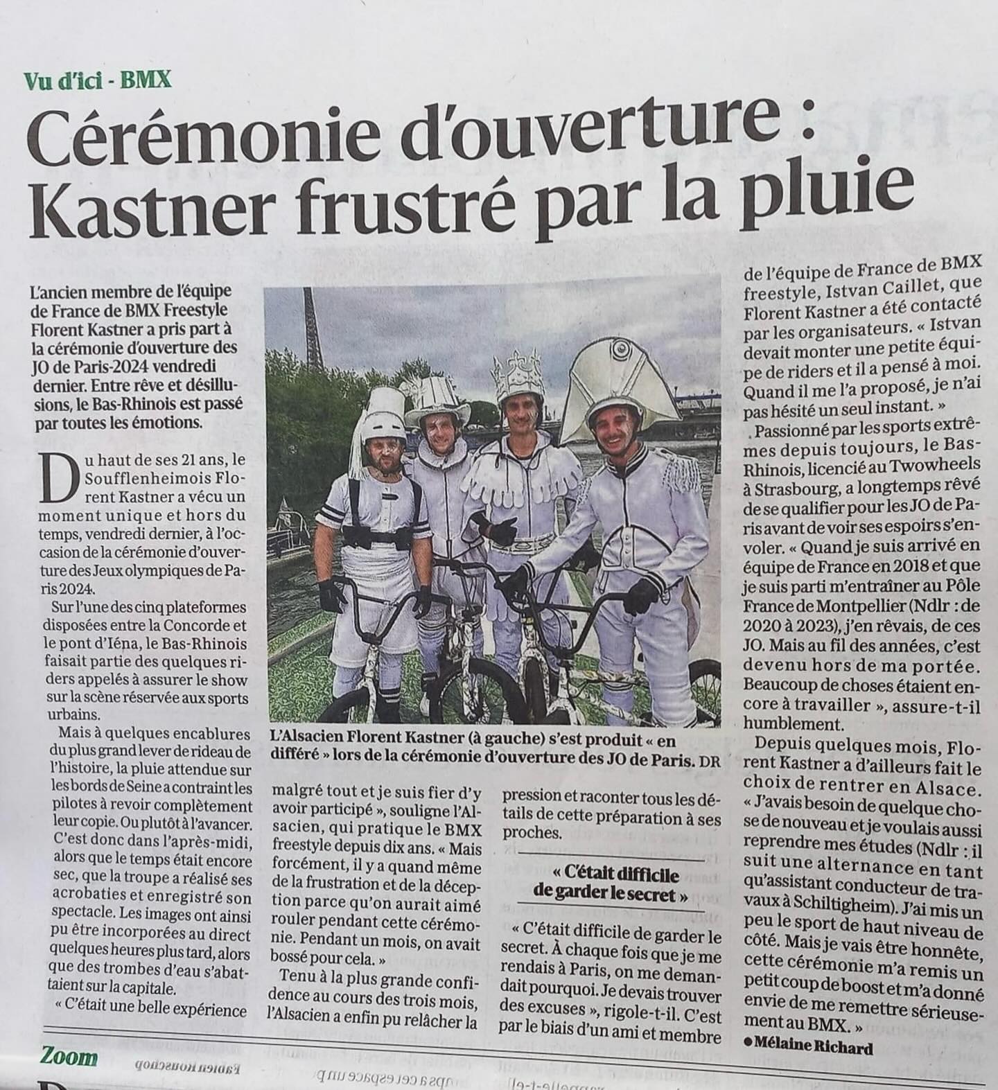 31 juillet 2024 DNA Cérémonie d'ouverture JO PARIS 2024